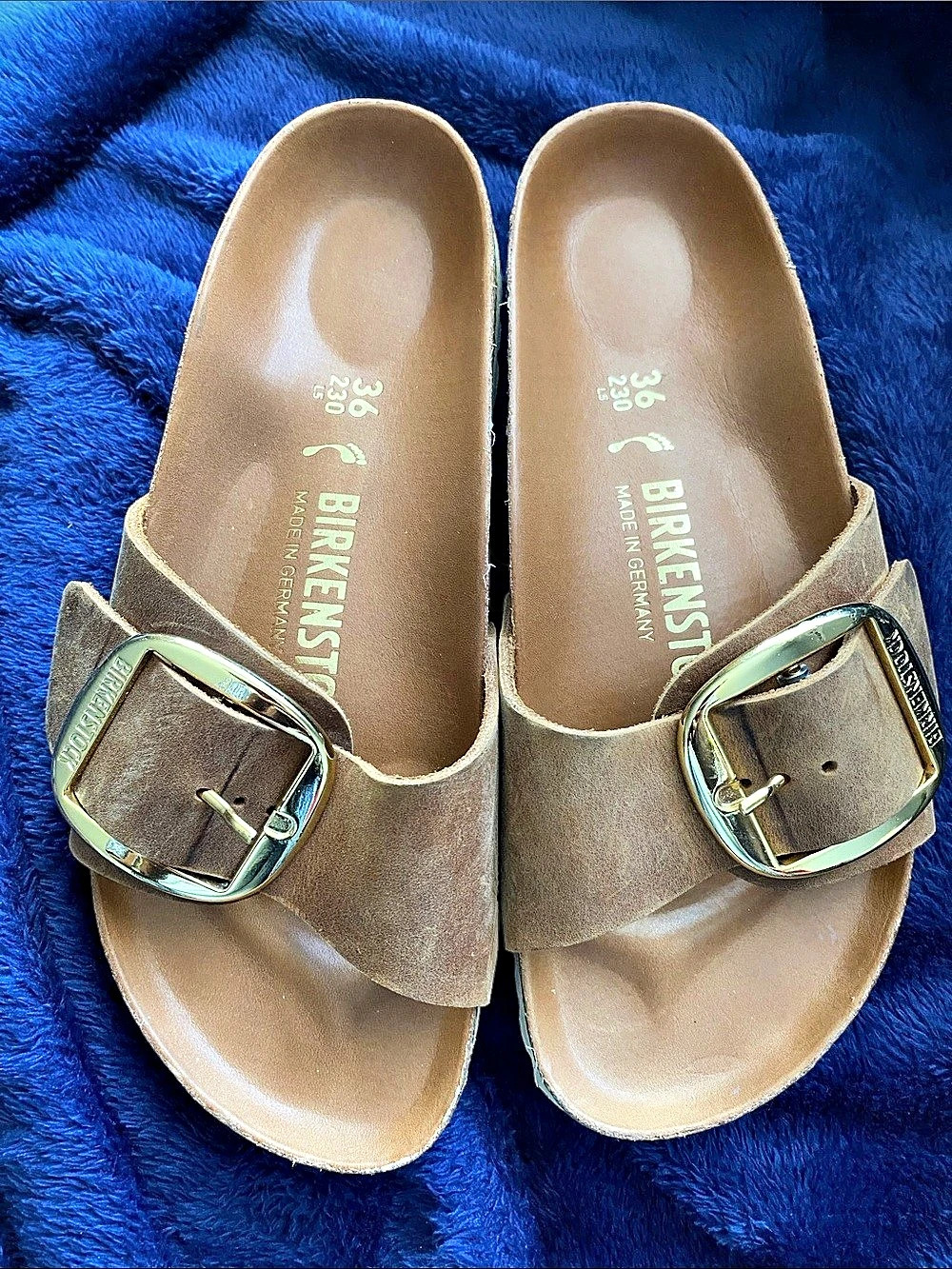 Birkenstock Madrid Big Buckle Sandals Brown EU 36